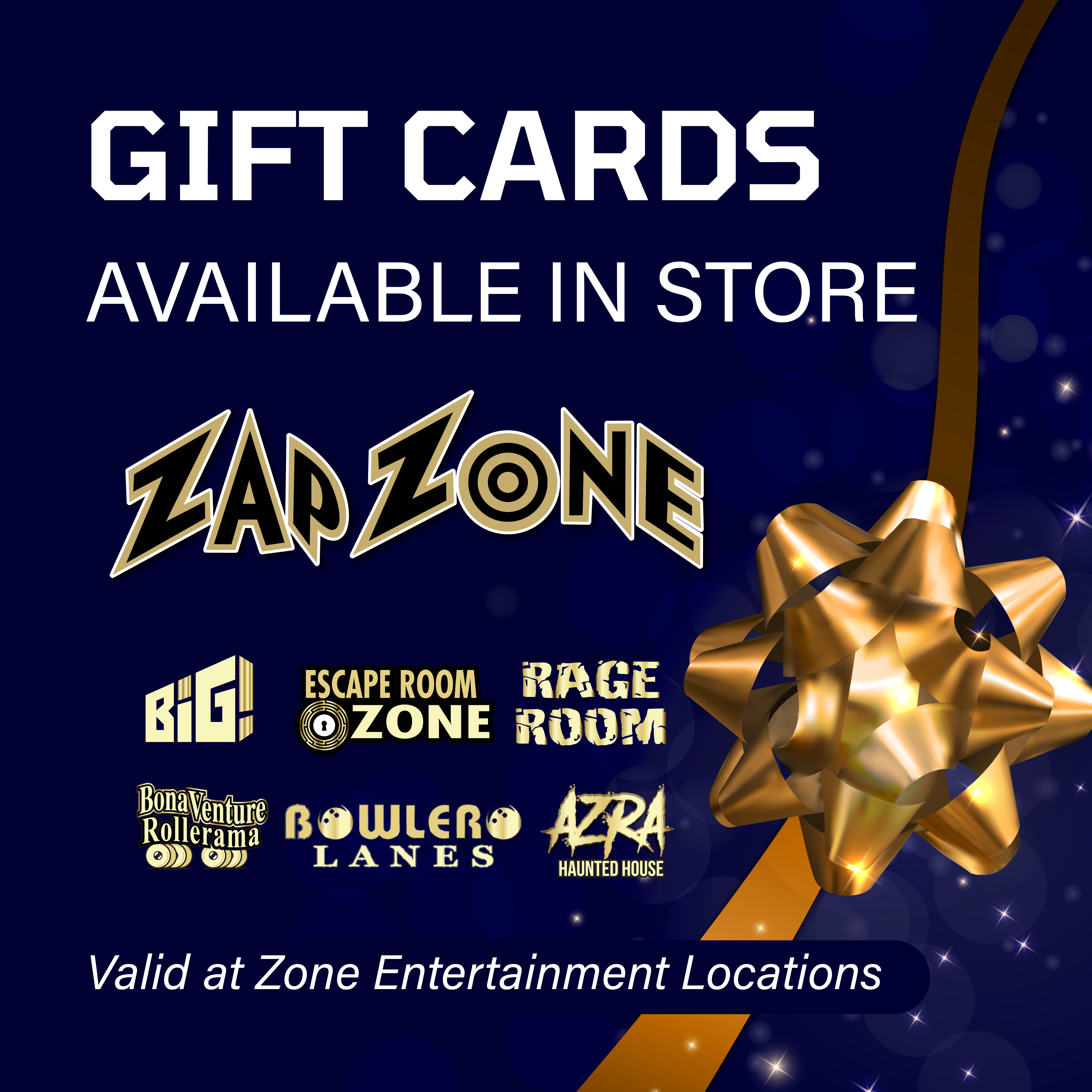 Zap Zone GIft Cards